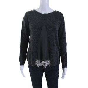 Joleen Women's Knit Crewneck Pullover Sweater Gray Size S